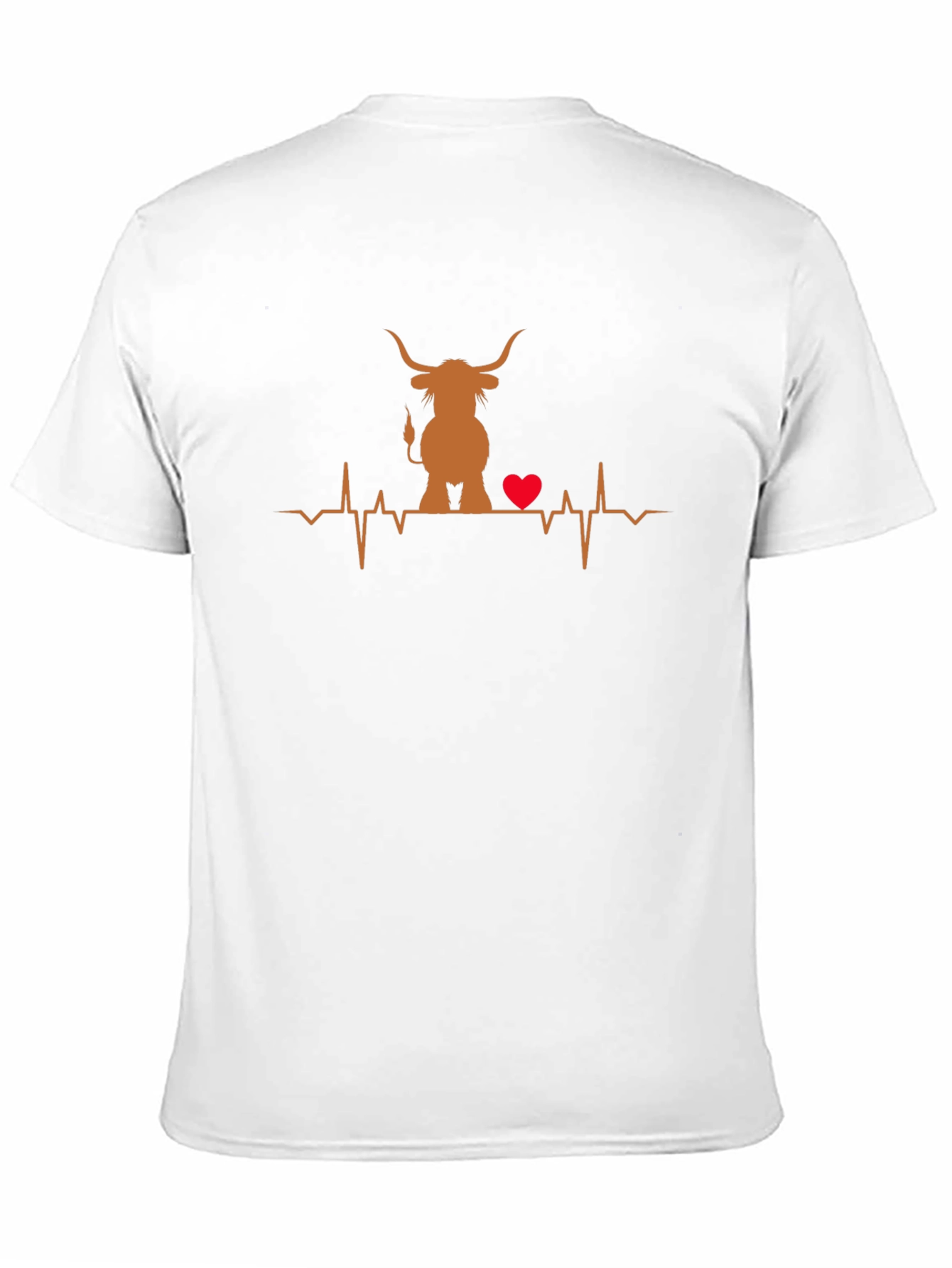 Highland Cow Heartbeat T-Shirt