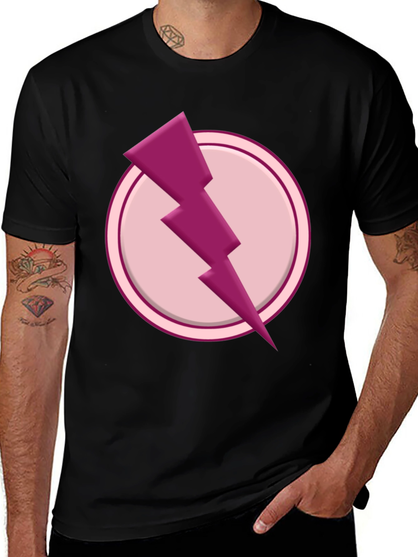 Lightning Bolt Graphic Tee - Stylish & Comfortable