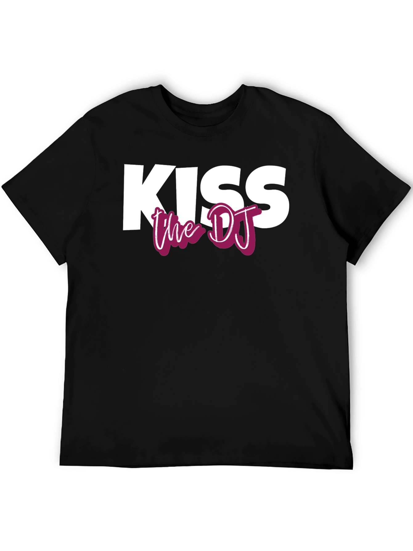 Kiss the DJ Graphic Tee - Black Unisex T-Shirt