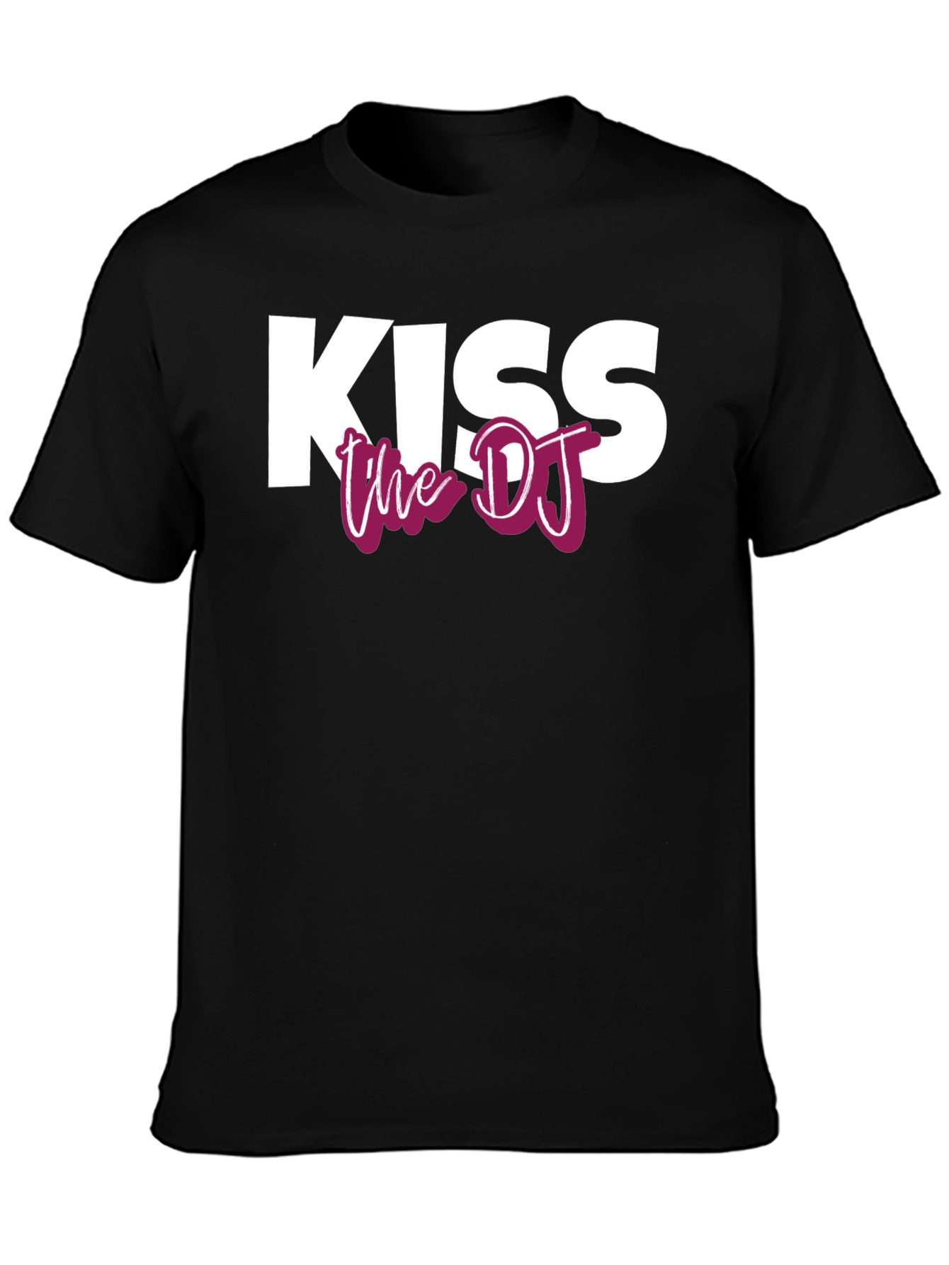 Kiss the DJ Graphic Tee - Black Unisex T-Shirt