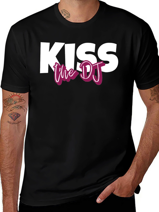 Kiss the DJ Graphic Tee - Black Unisex T-Shirt