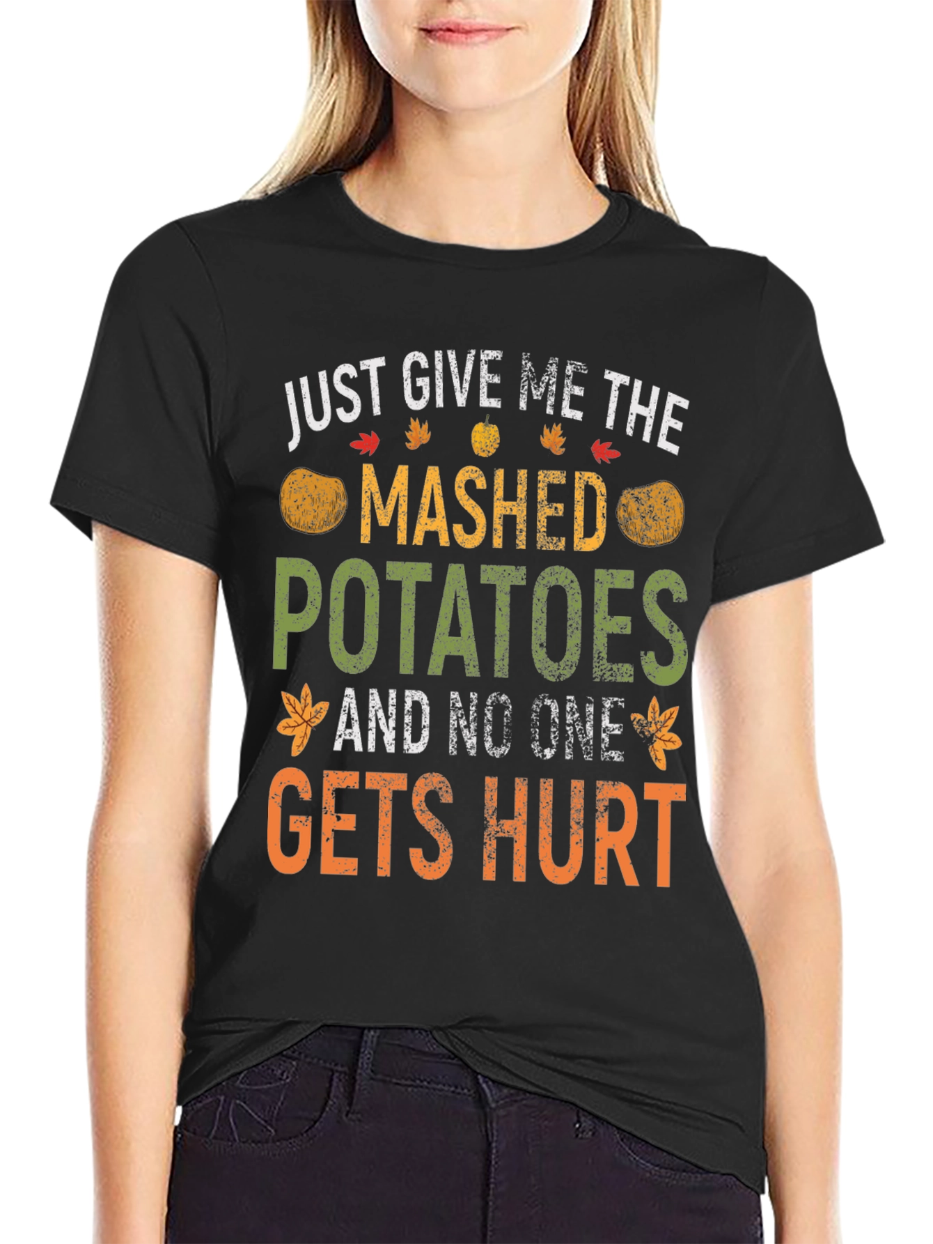 Mashed Potatoes Funny Thanksgiving T-Shirt