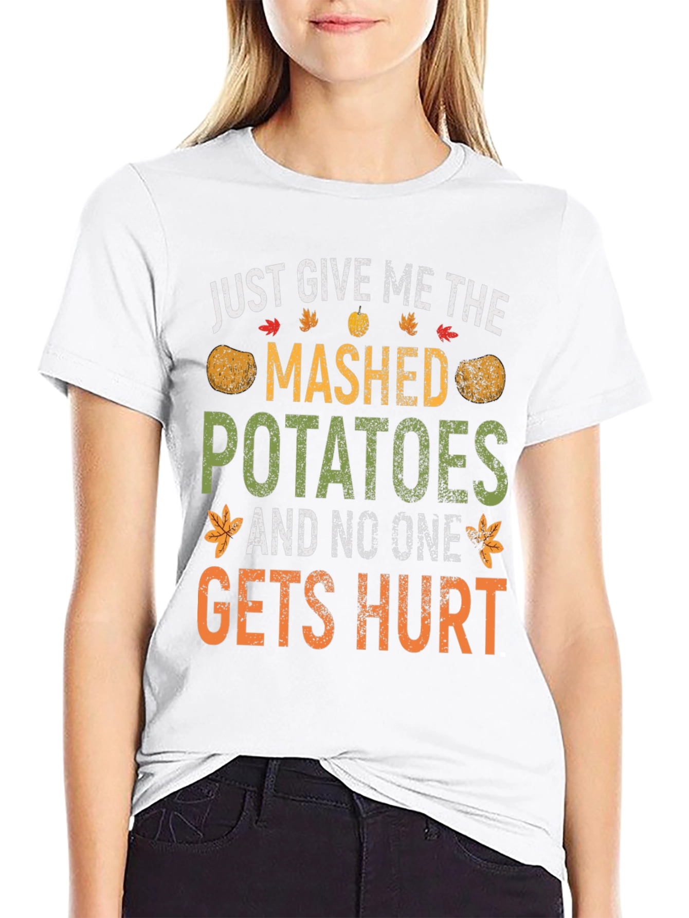 Mashed Potatoes Funny Thanksgiving T-Shirt
