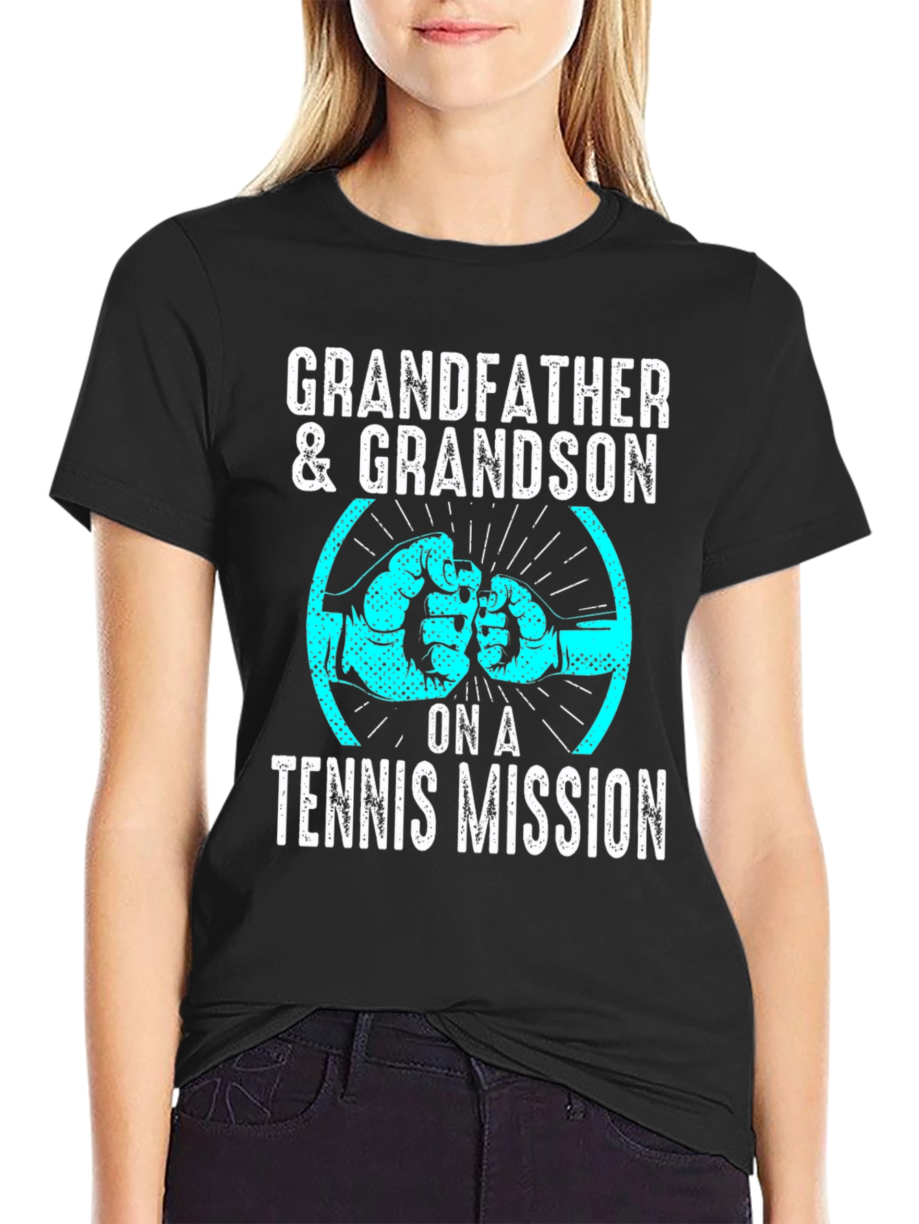 Grandfather & Grandson Tennis Mission T-Shirt