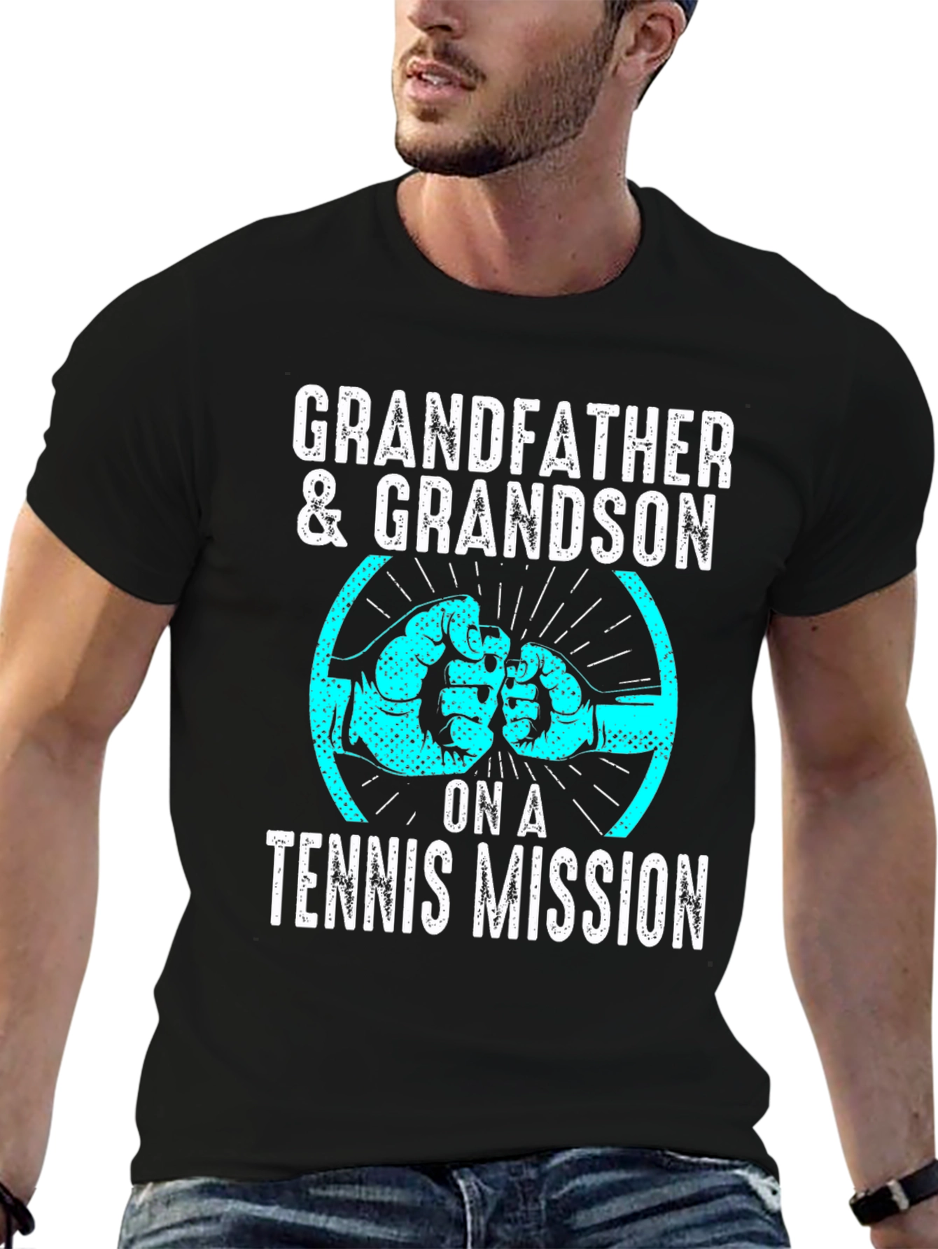 Grandfather & Grandson Tennis Mission T-Shirt