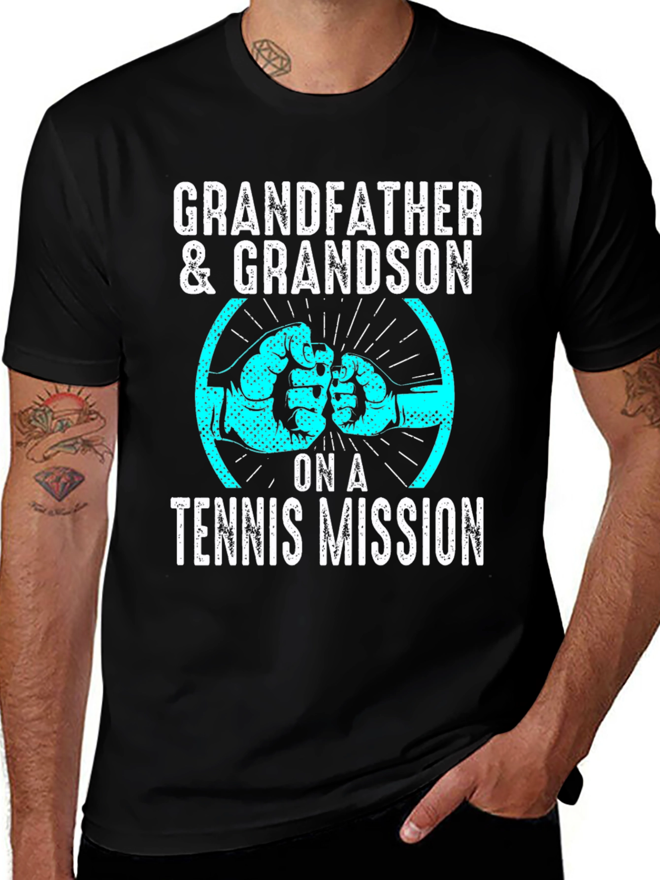 Grandfather & Grandson Tennis Mission T-Shirt