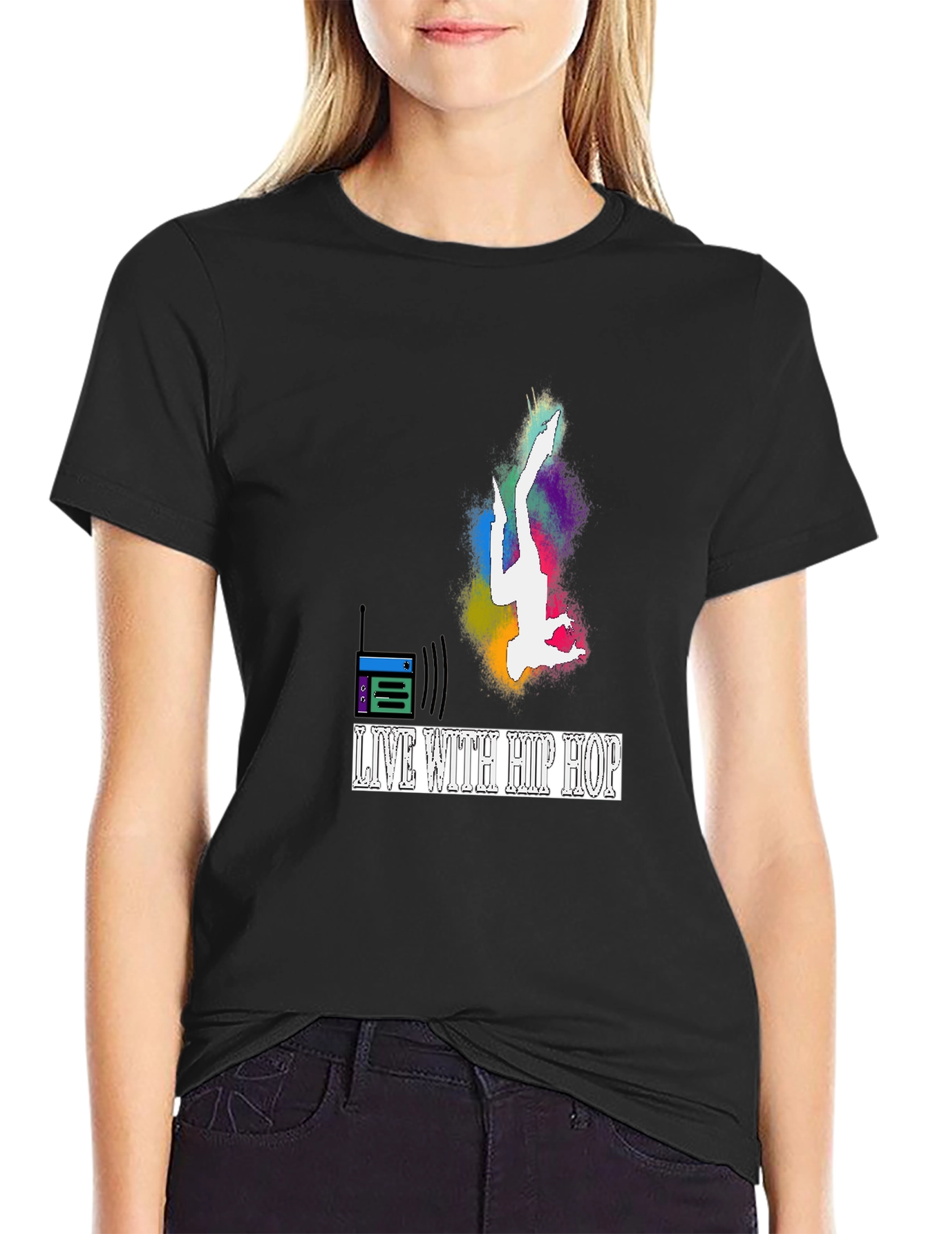 Live With Hip Hop Graphic T-Shirt