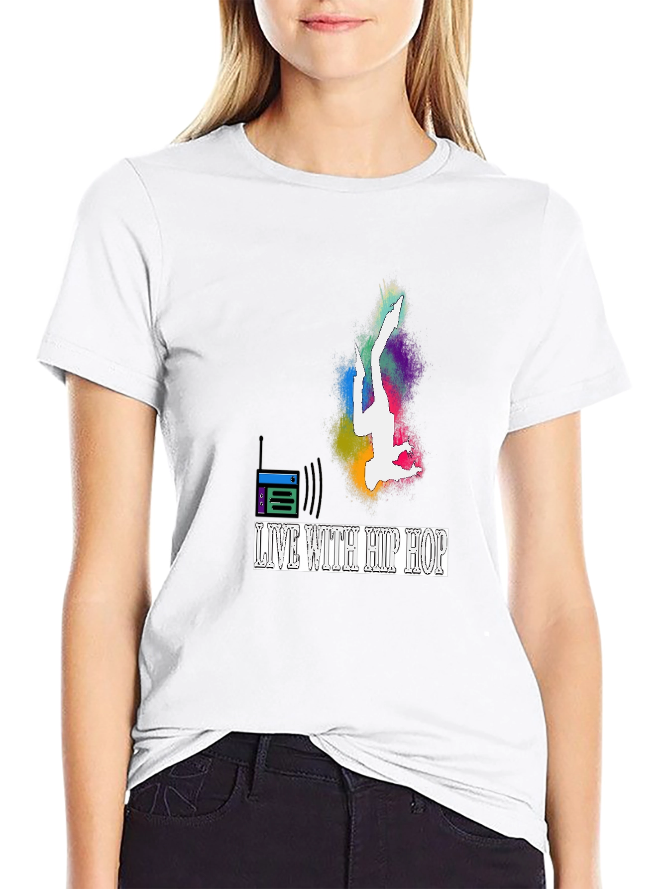 Live With Hip Hop Graphic T-Shirt