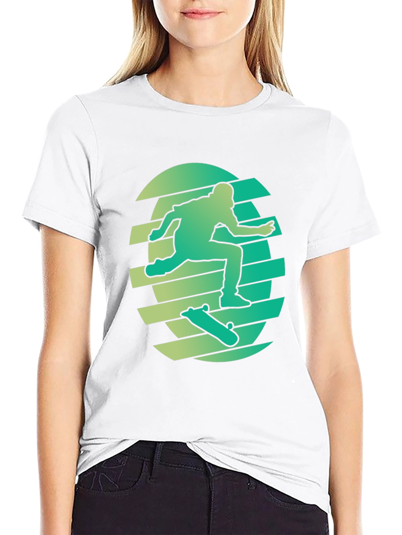 Skateboarder Graphic Tee - Cool Style
