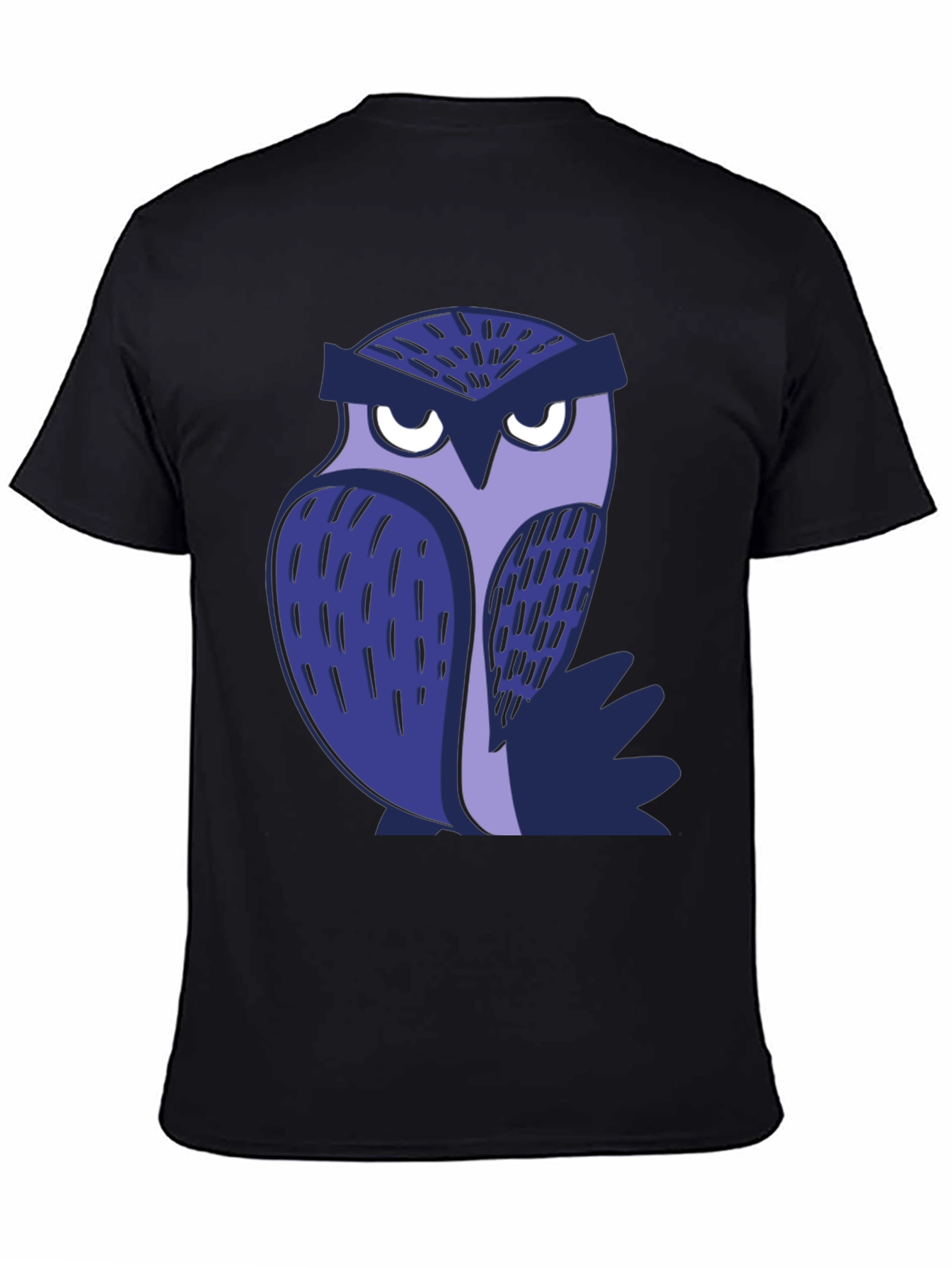 Cool Owl Graphic Tee - Black Unisex T-Shirt