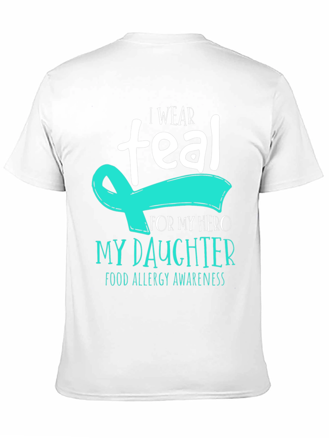 Teal Ribbon Food Allergy Awareness T-Shirt