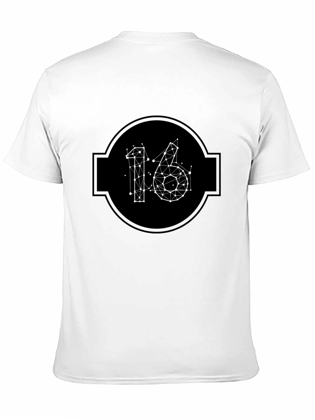 Modern 16 Constellation Graphic Black T-Shirt