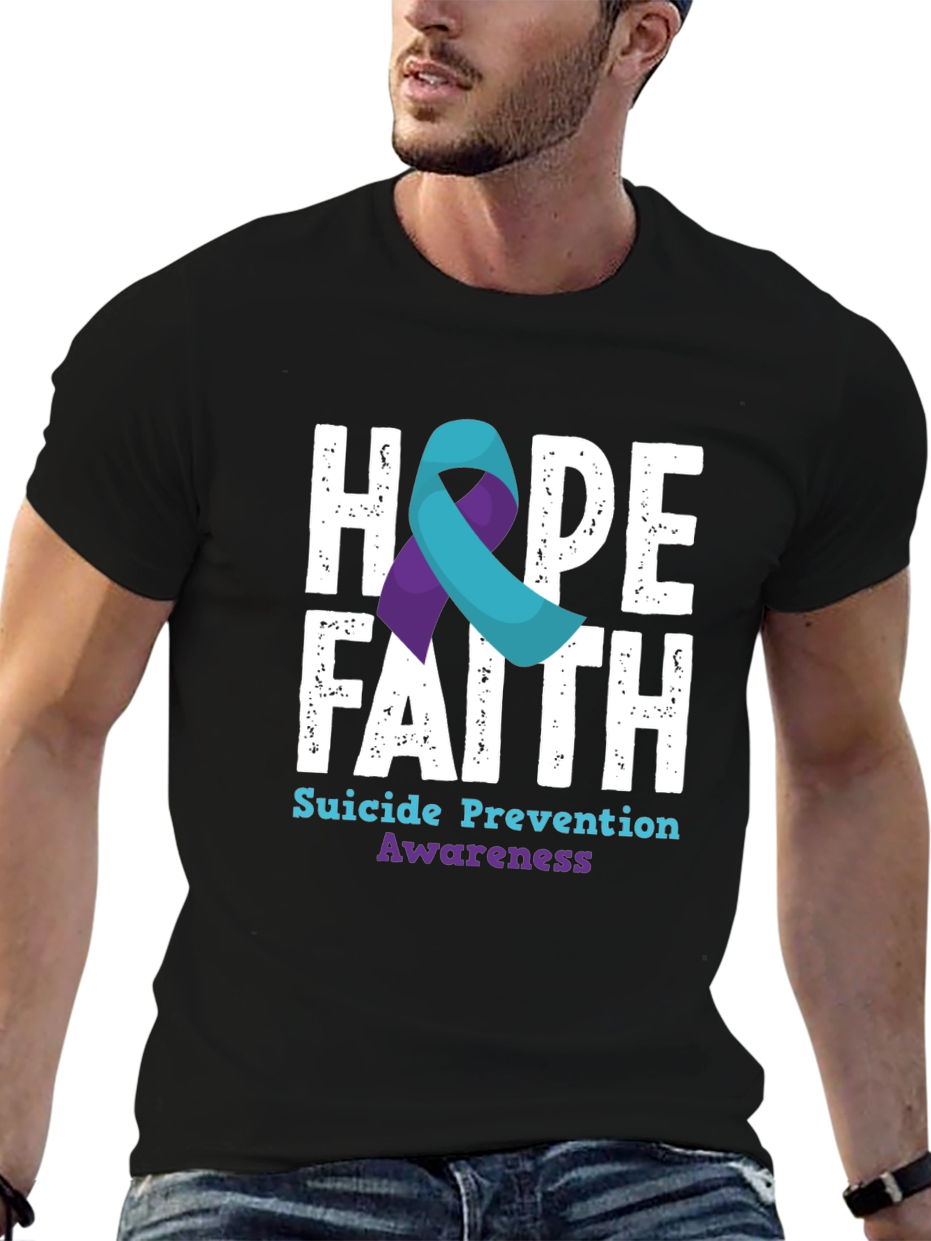 Hope Faith Suicide Prevention Awareness T-Shirt