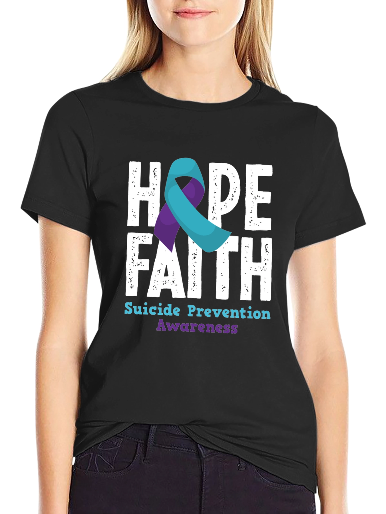 Hope Faith Suicide Prevention Awareness T-Shirt