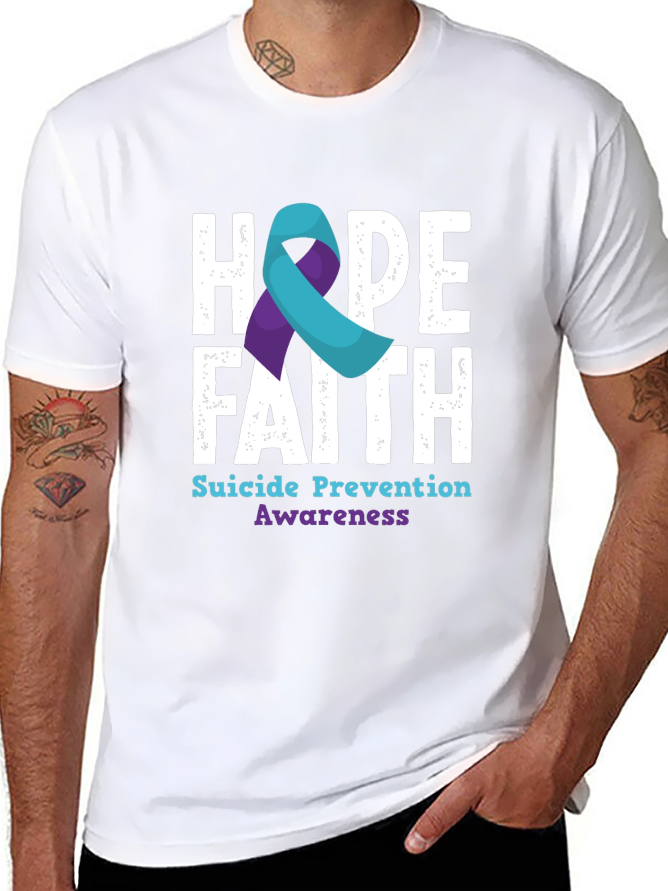 Hope Faith Suicide Prevention Awareness T-Shirt