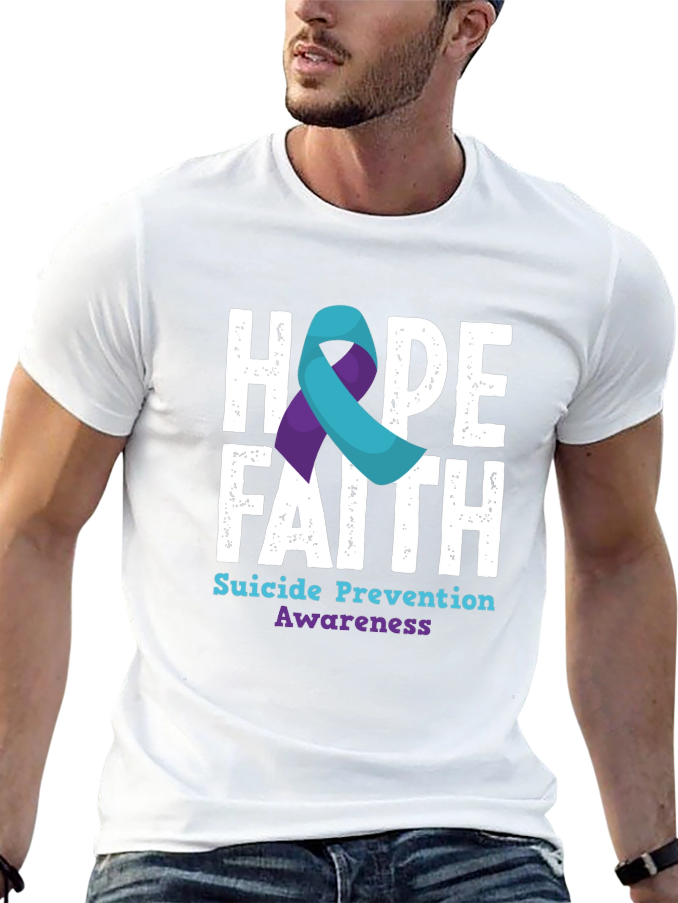 Hope Faith Suicide Prevention Awareness T-Shirt