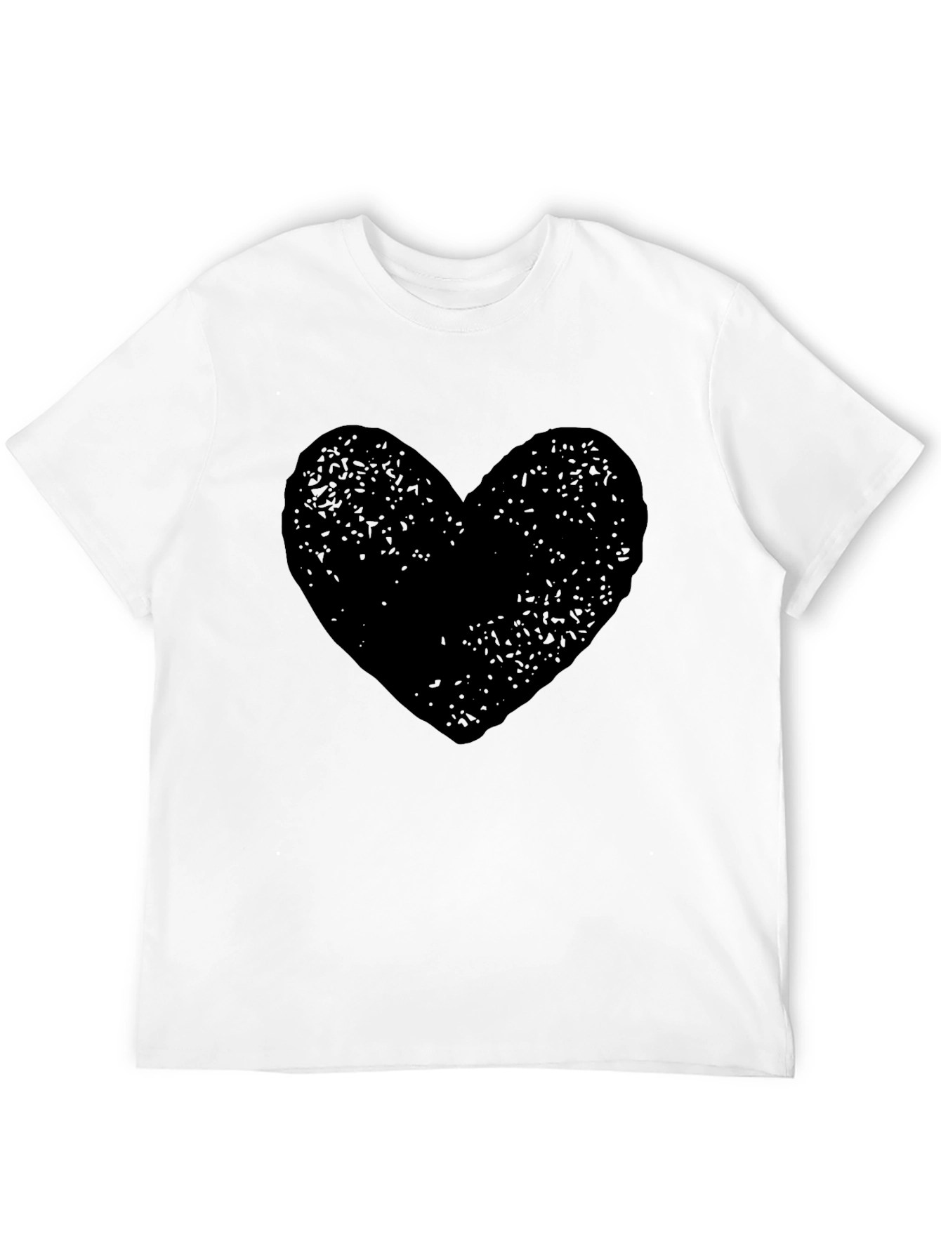 Black Heart Graphic Tee - Soft Cotton Comfort