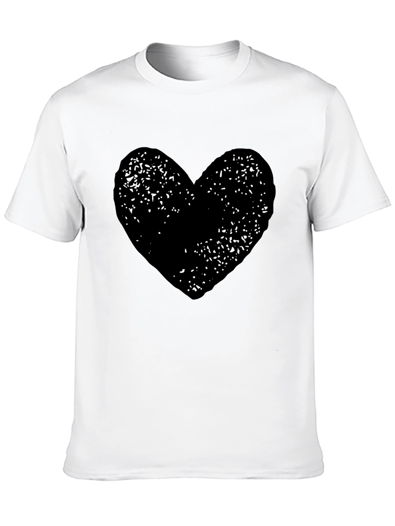 Black Heart Graphic Tee - Soft Cotton Comfort