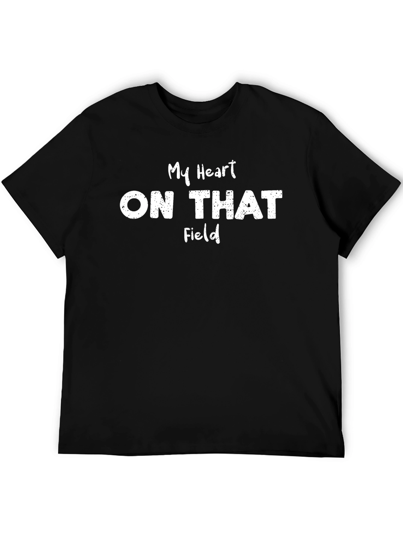 My Heart On That Field Black T-Shirt