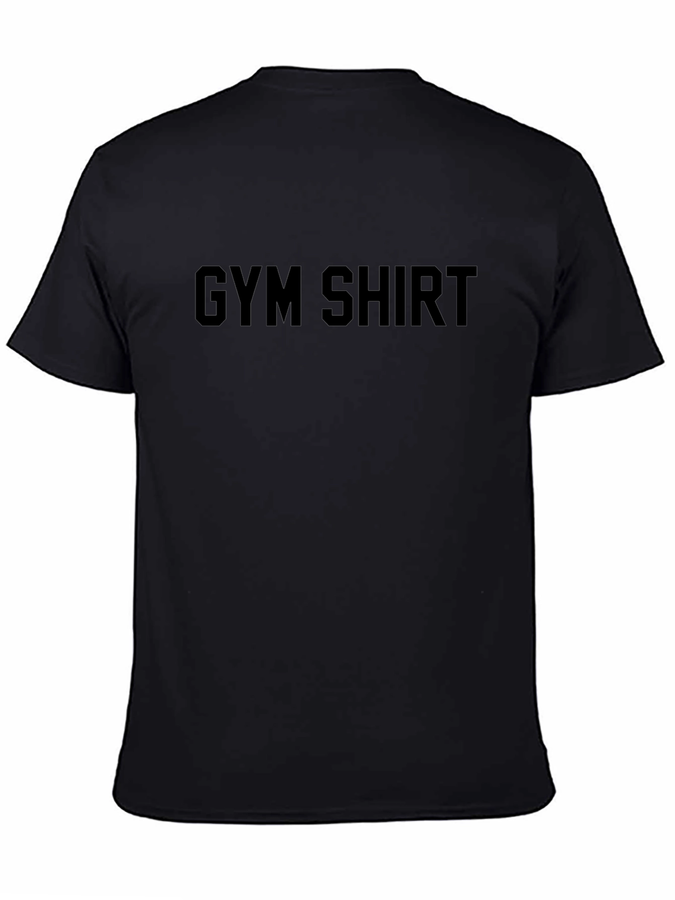 Mens Black Gym Shirt Graphic Tee
