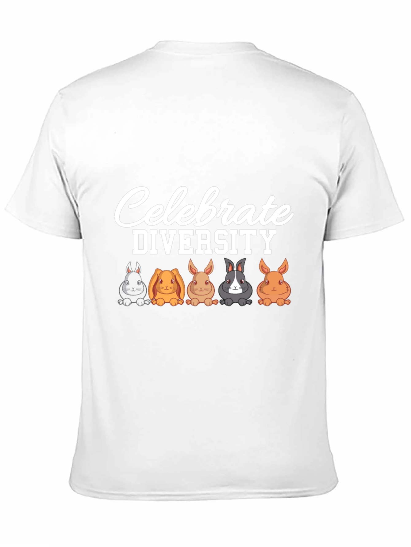 Celebrate Diversity Rabbit Graphic T-Shirt