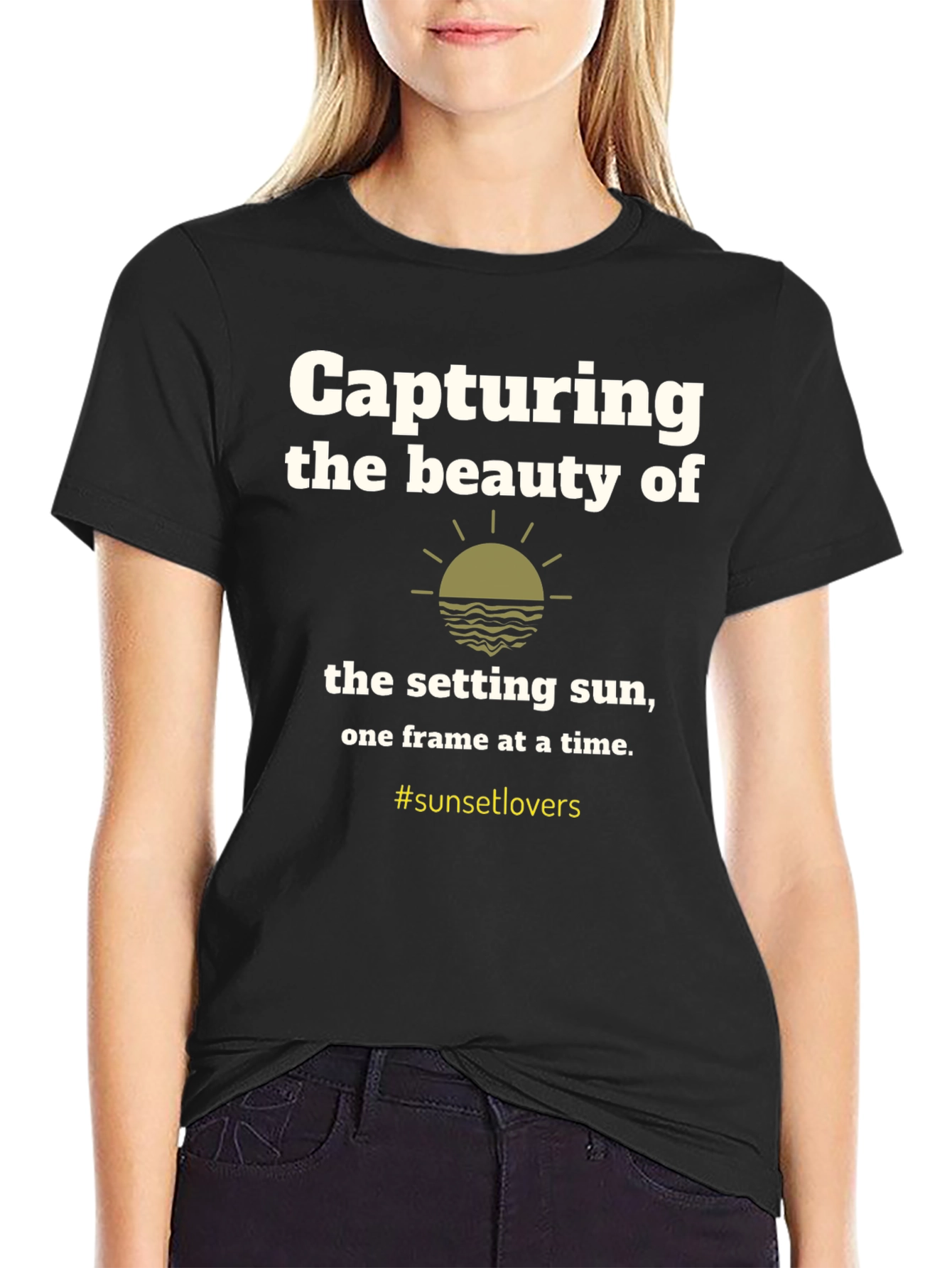 Sunset Lovers Graphic T-Shirt - Capturing Beauty Tee