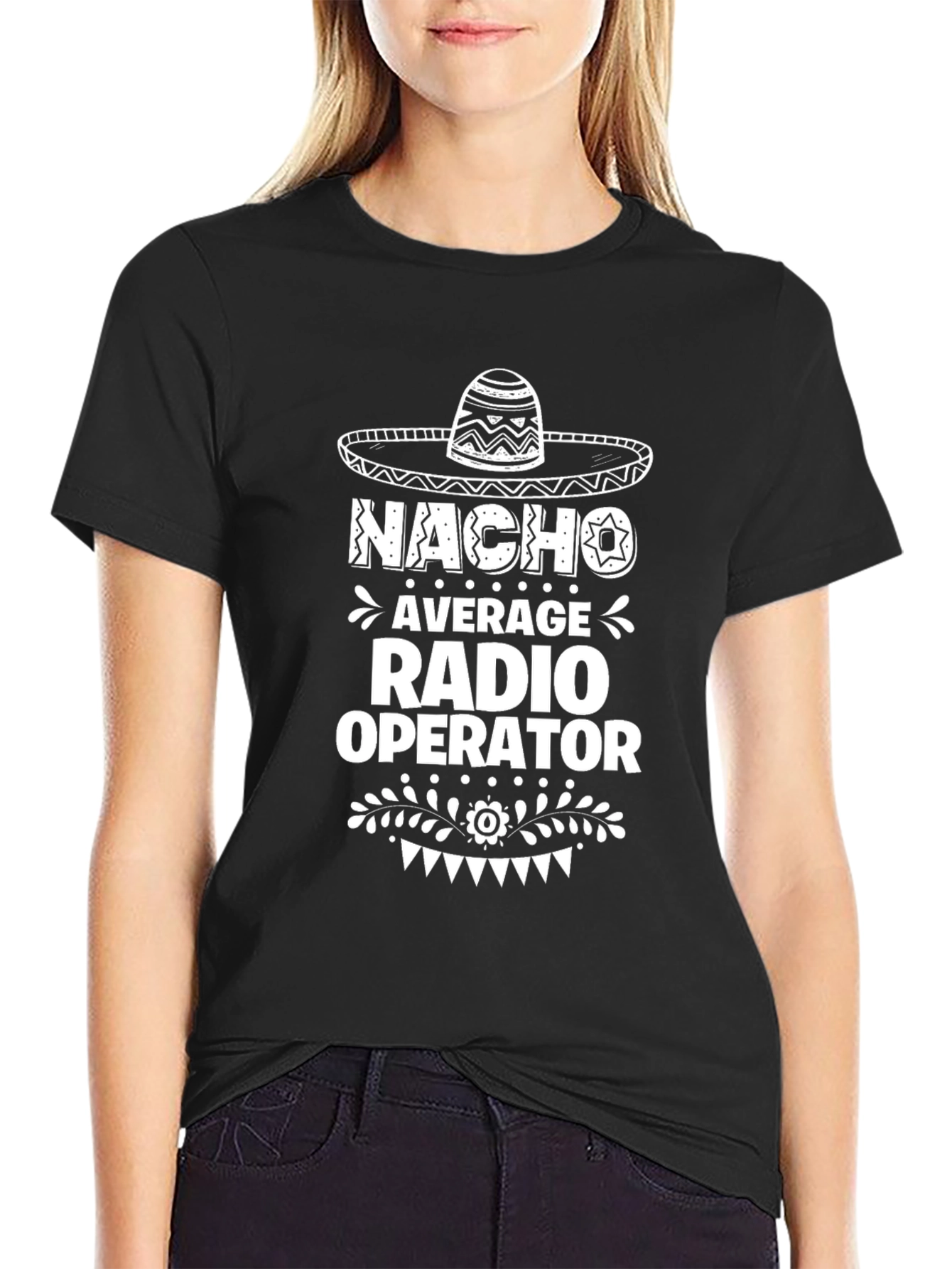 Nacho Average Radio Operator Graphic T-Shirt