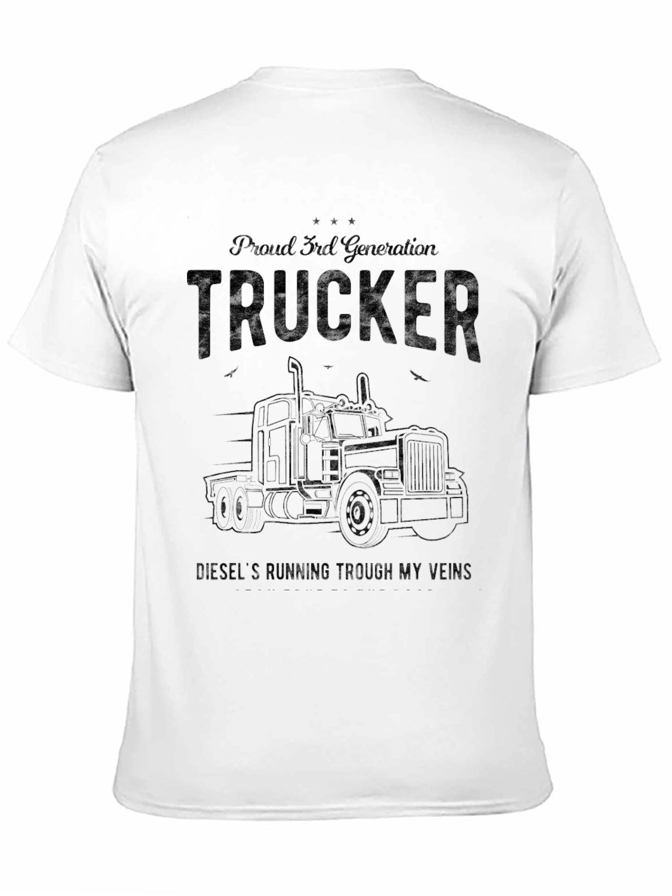 Proud Trucker 3rd Generation Black T-Shirt