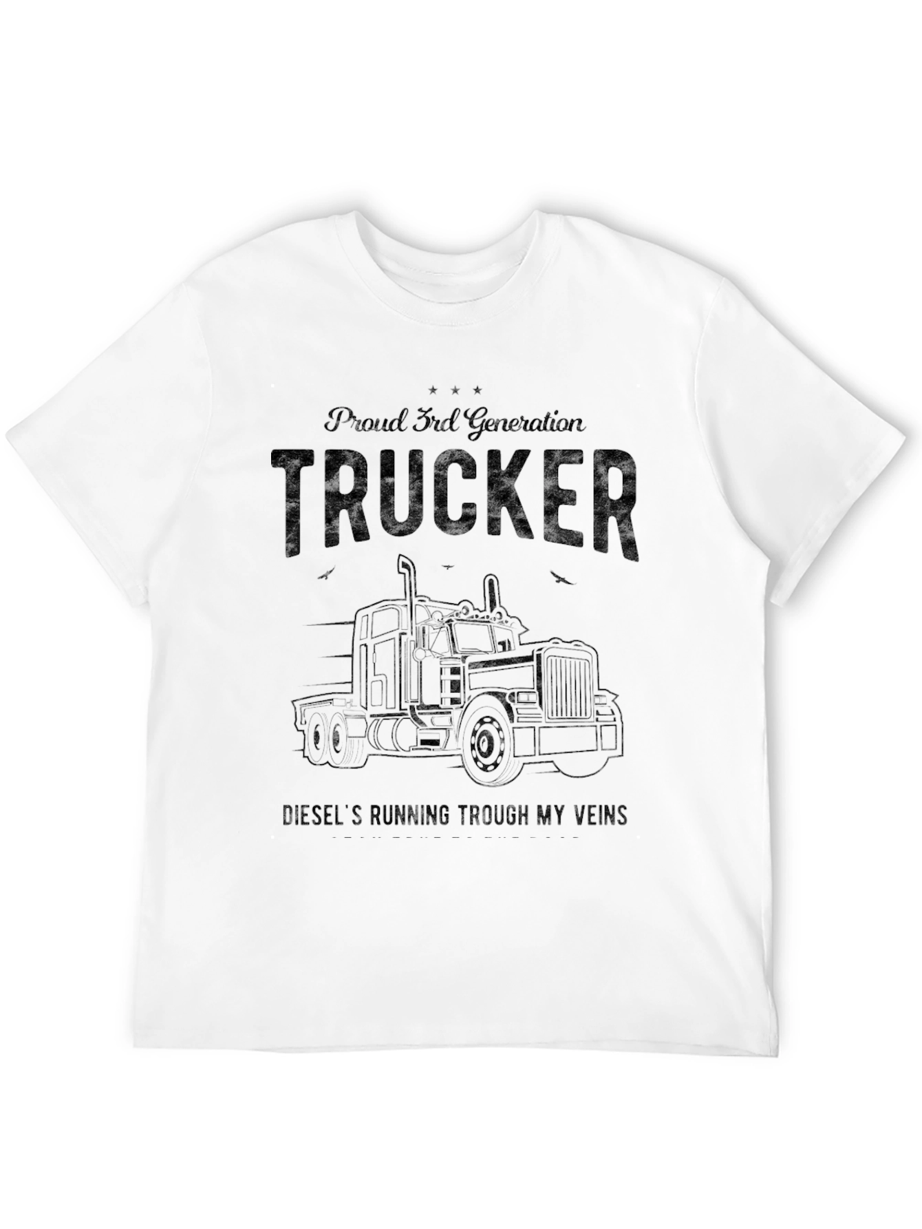 Proud Trucker 3rd Generation Black T-Shirt