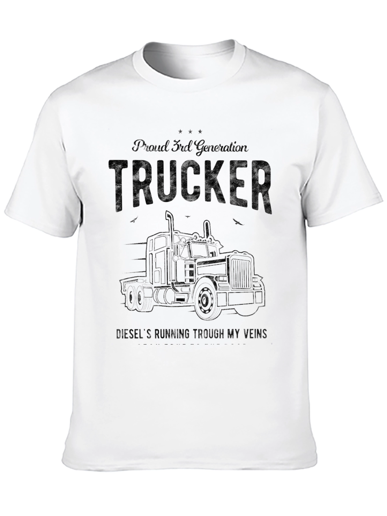 Proud Trucker 3rd Generation Black T-Shirt
