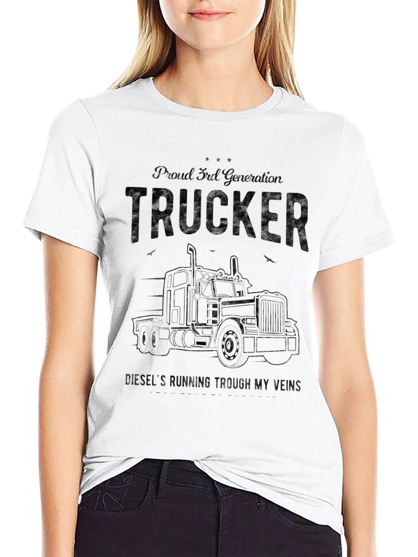 Proud Trucker 3rd Generation Black T-Shirt
