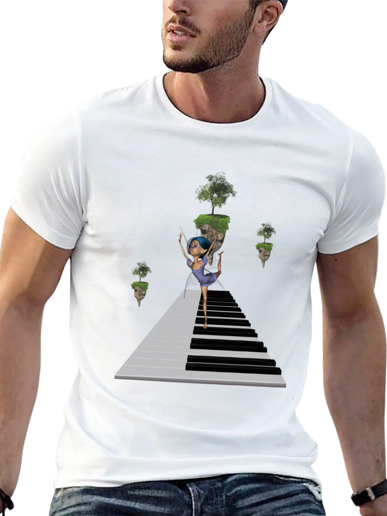 Piano Dancer Black T-Shirt