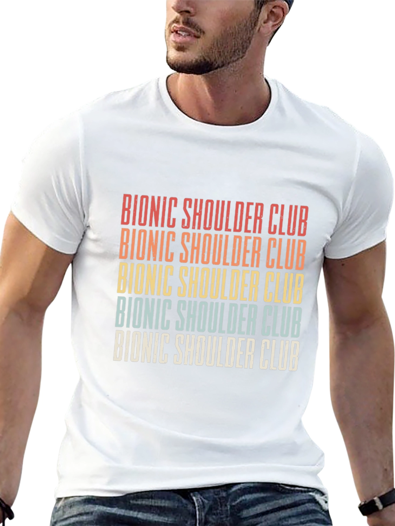 Bionic Shoulder Club Retro Graphic Tee