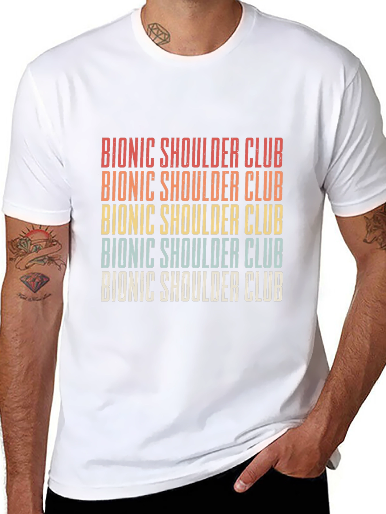 Bionic Shoulder Club Retro Graphic Tee