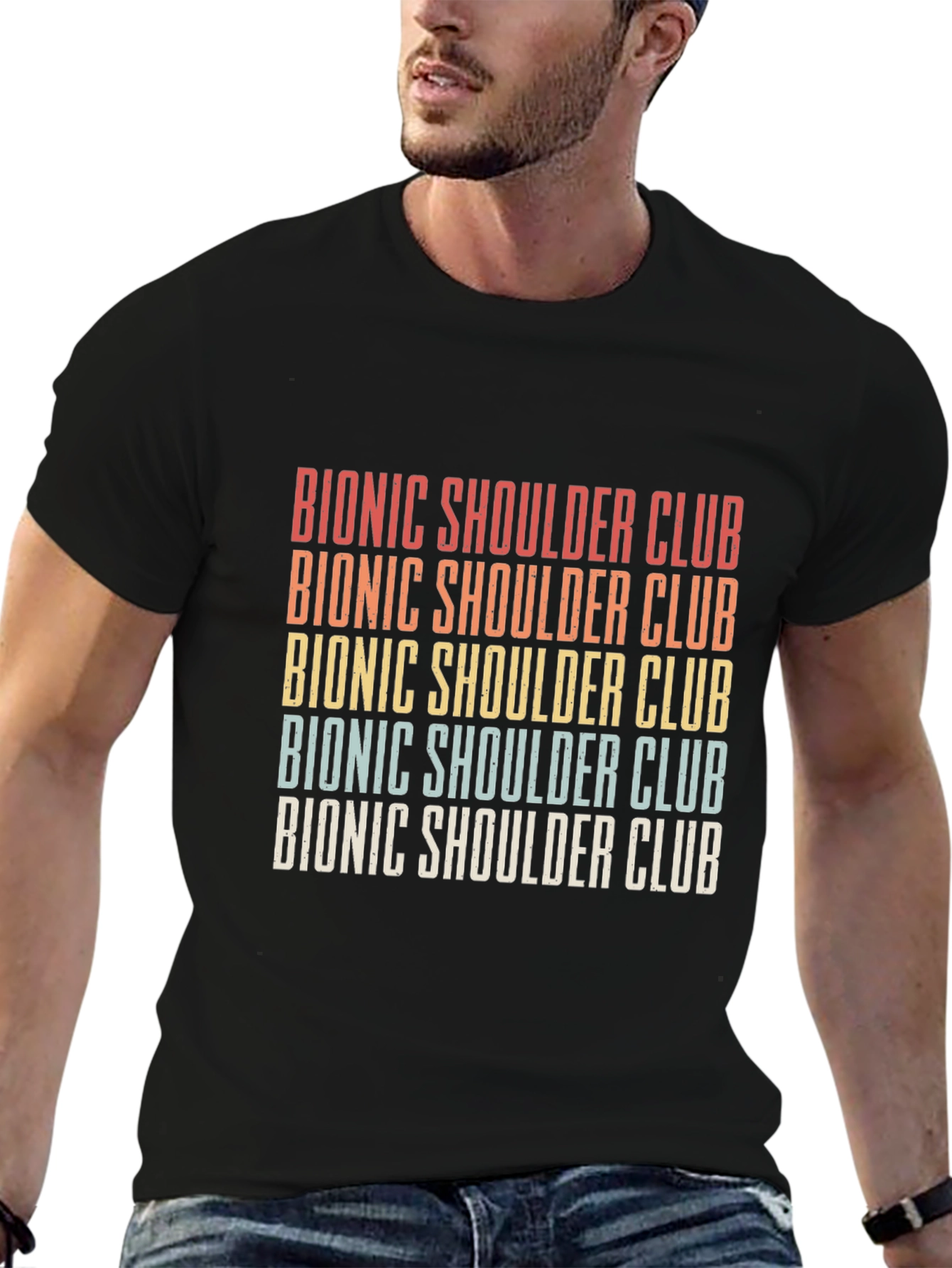 Bionic Shoulder Club Retro Graphic Tee
