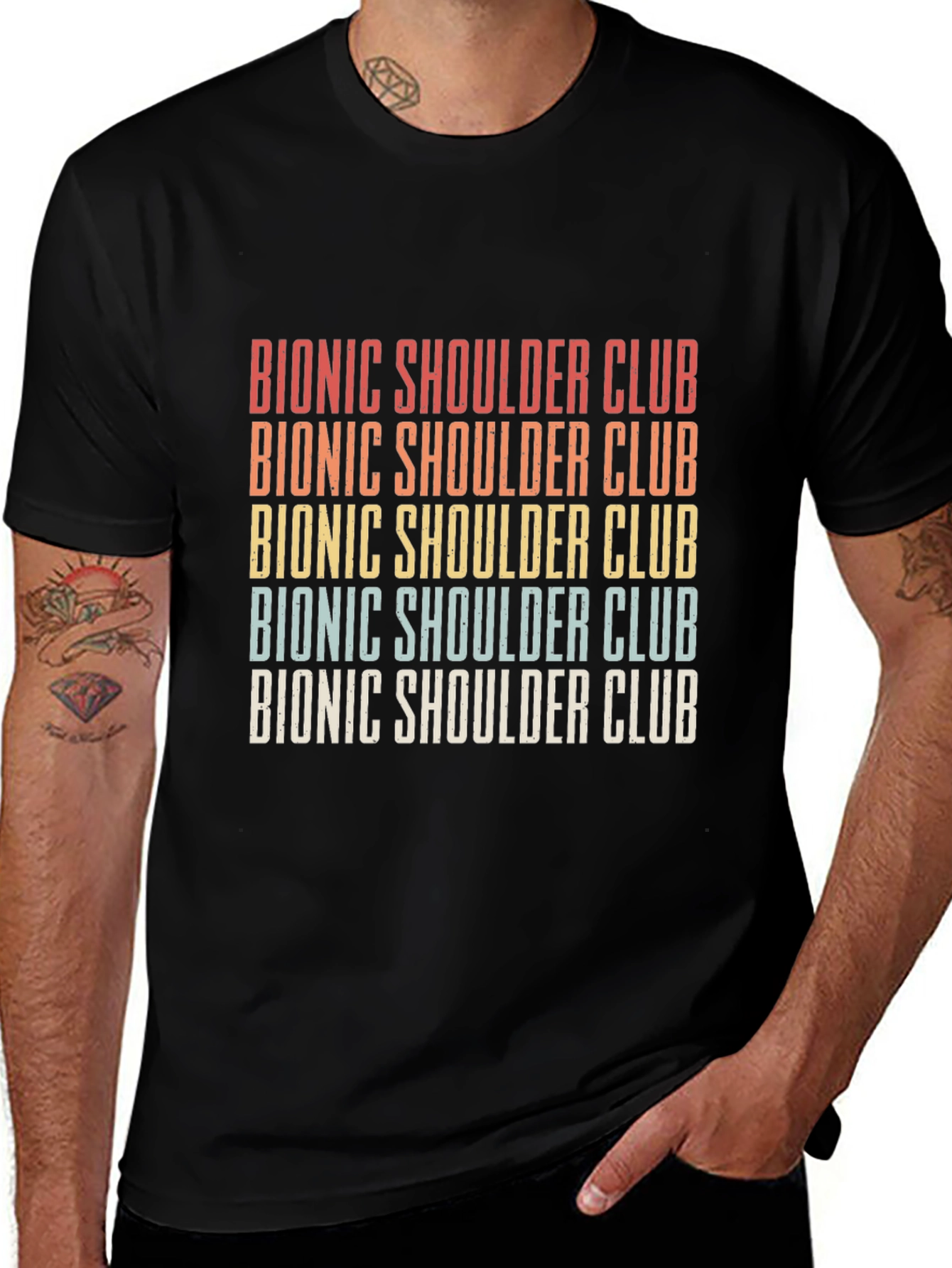 Bionic Shoulder Club Retro Graphic Tee