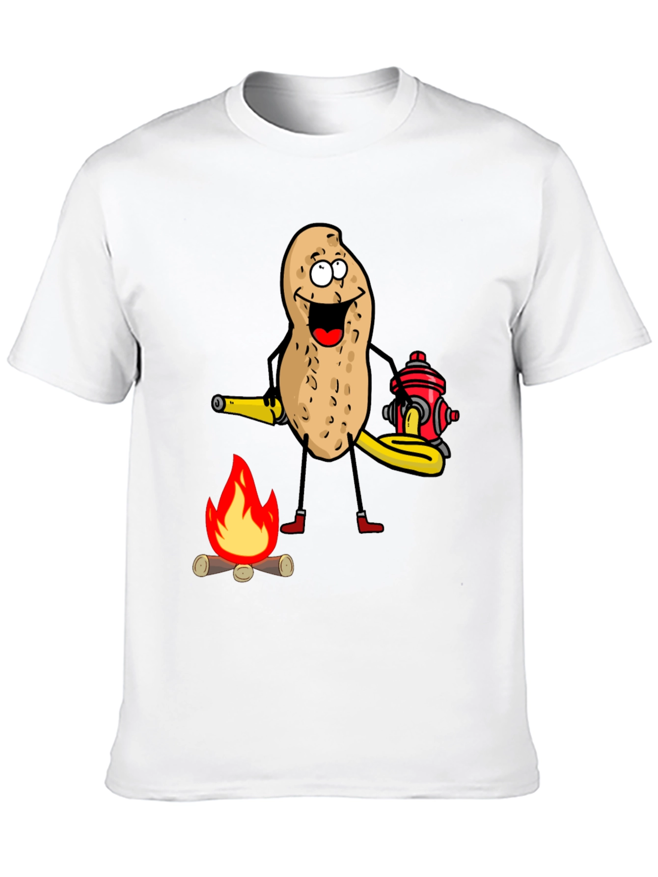 Firefighter Peanut Graphic T-Shirt