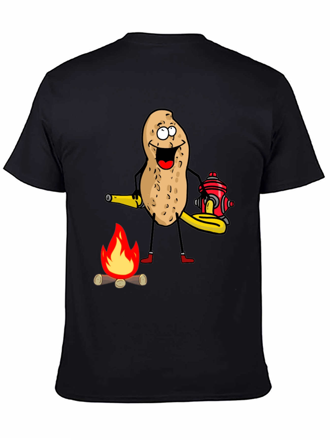 Firefighter Peanut Graphic T-Shirt