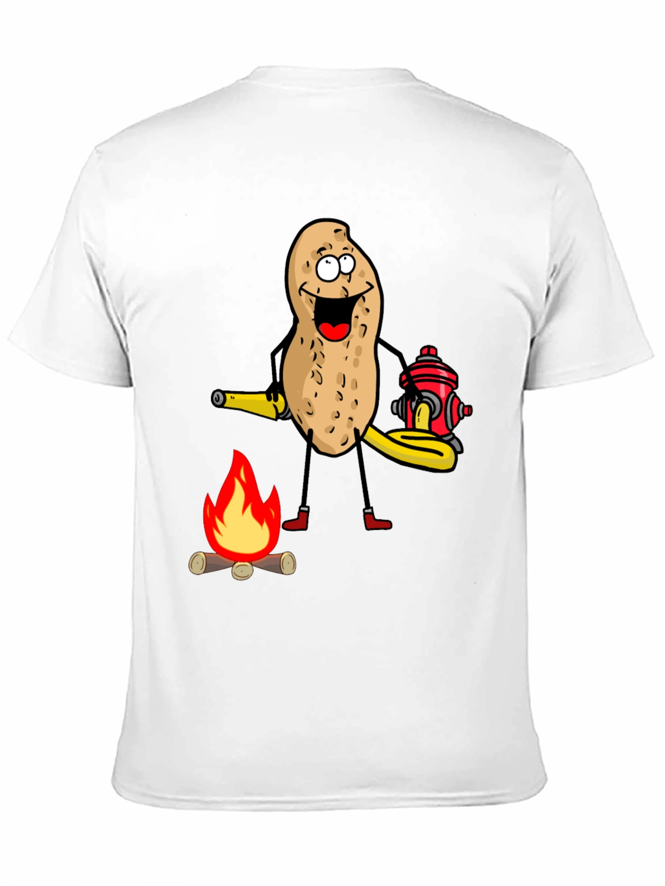 Firefighter Peanut Graphic T-Shirt