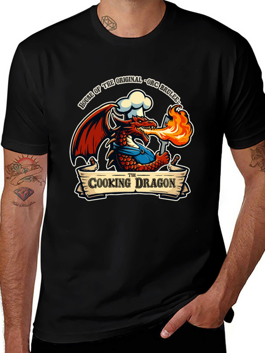Cooking Dragon T-Shirt - Orc Brulee Chef Tee