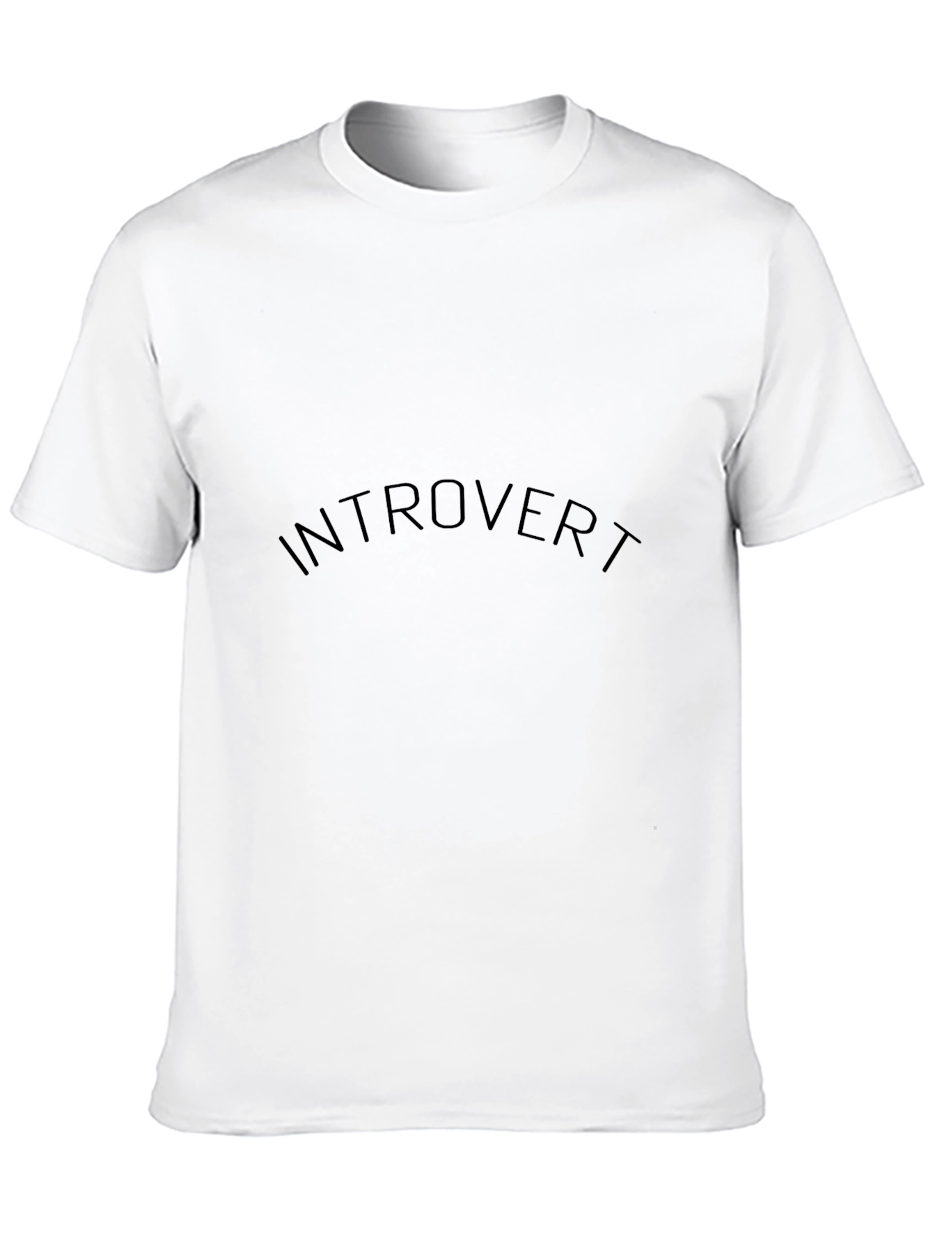 Introvert Black T-Shirt for Men