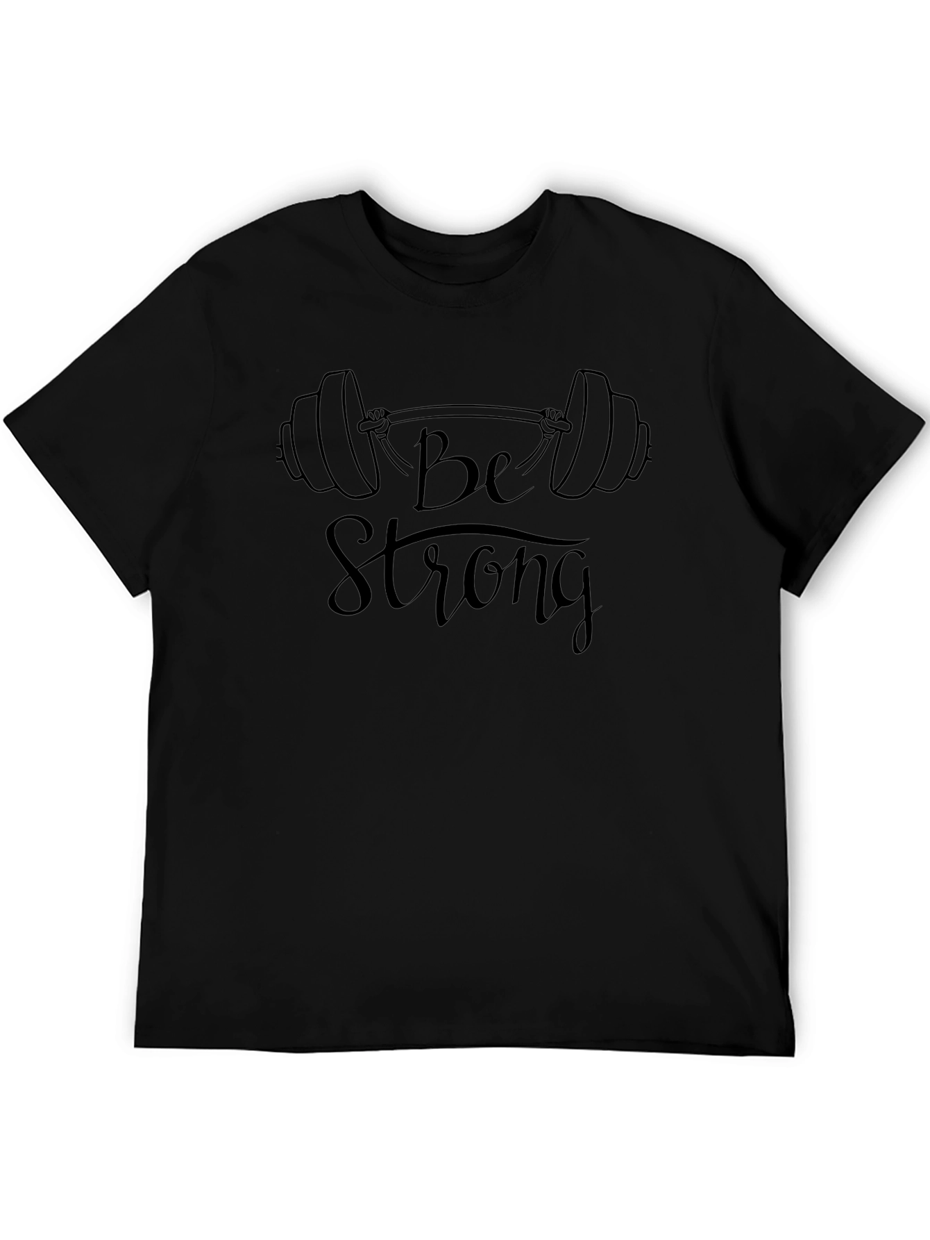 Be Strong Black Graphic Tee