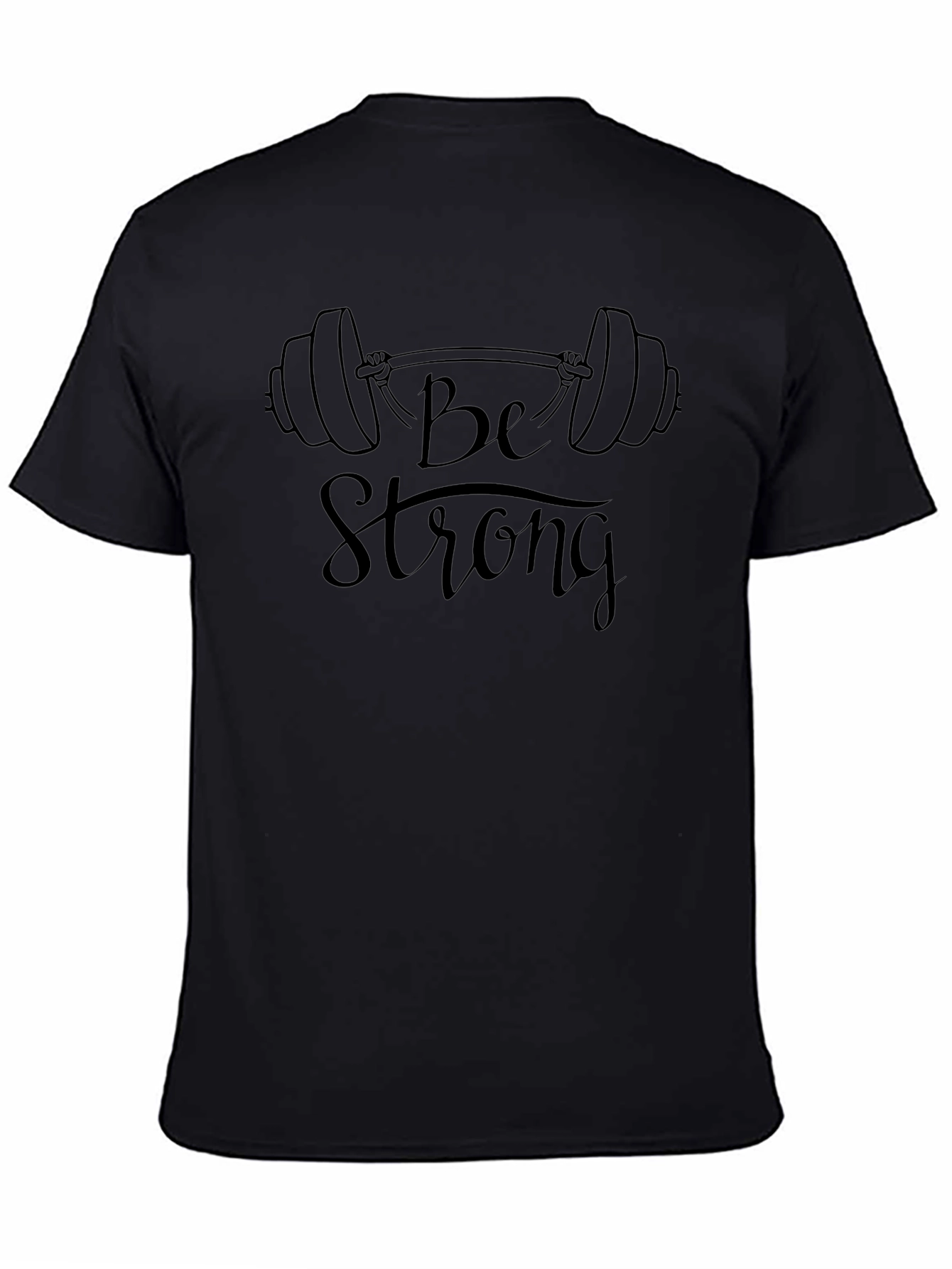 Be Strong Black Graphic Tee
