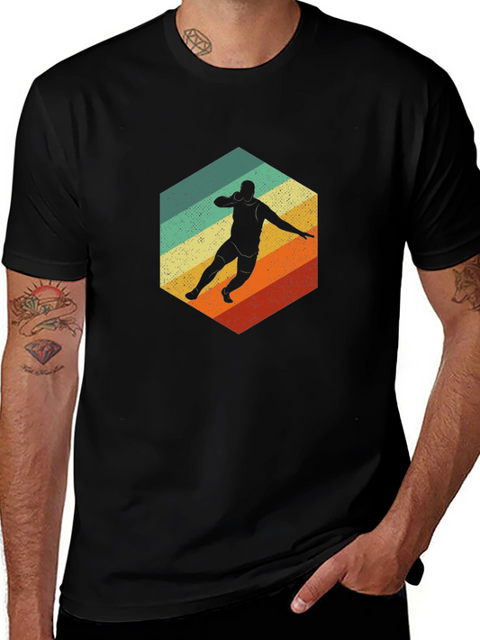 Retro Shot Put T-Shirt - Vintage Athlete Design