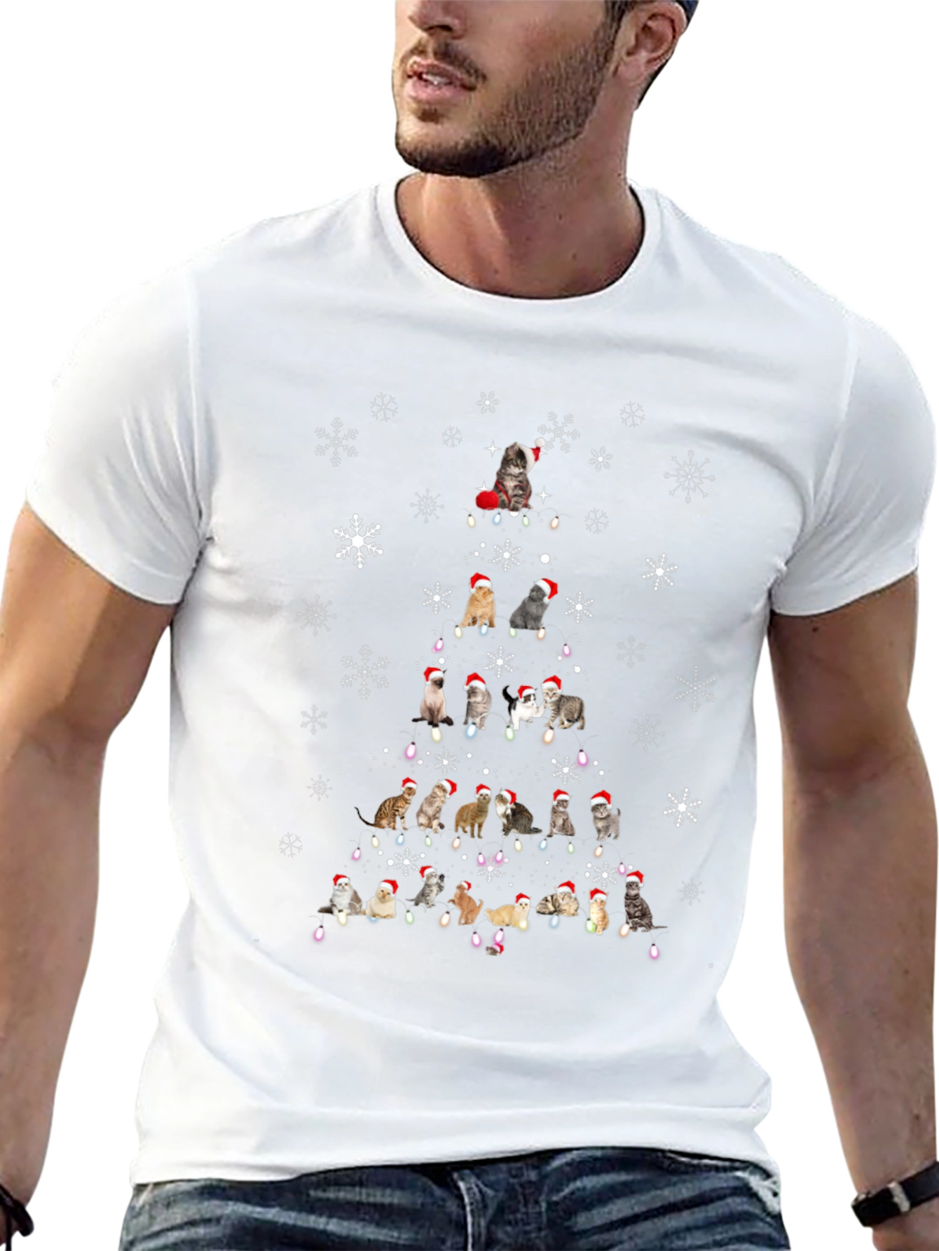 Cat Christmas Tree T-Shirt