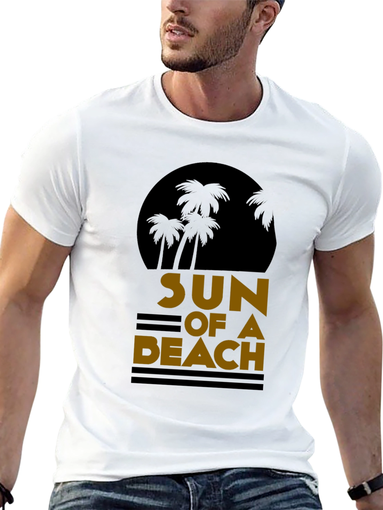 Sun of a Beach Graphic Tee - Black