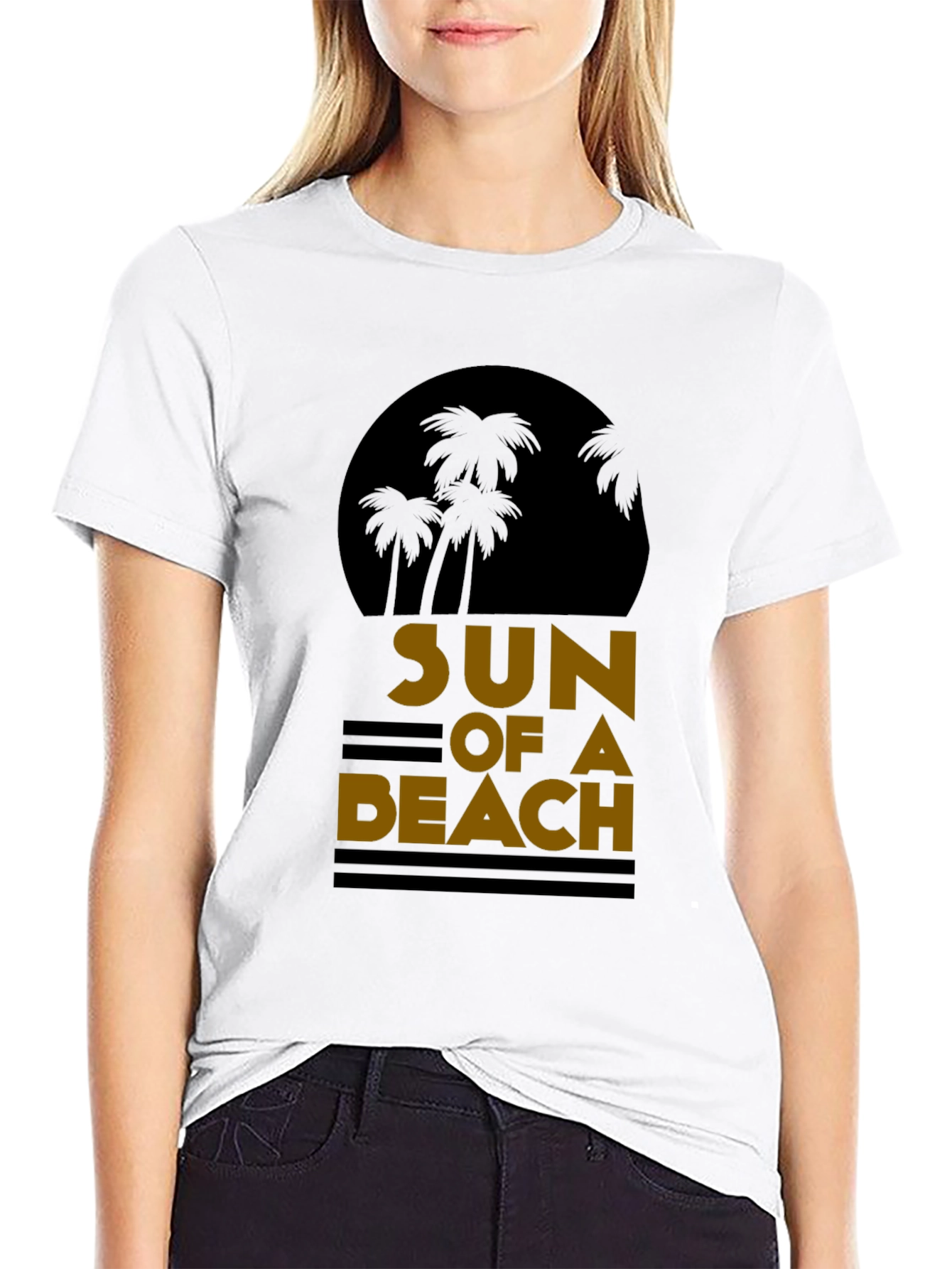 Sun of a Beach Graphic Tee - Black