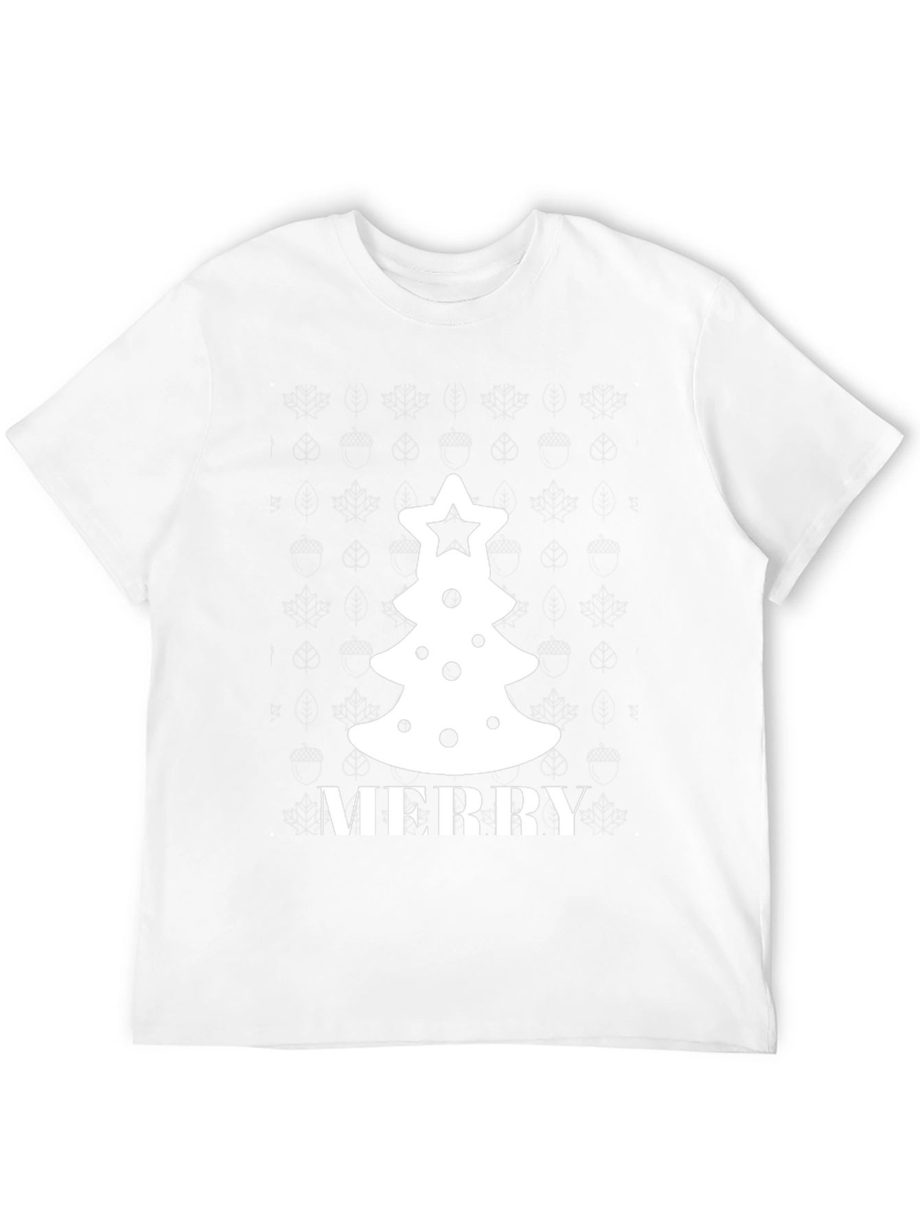 Festive Merry Christmas Tree Graphic Tee