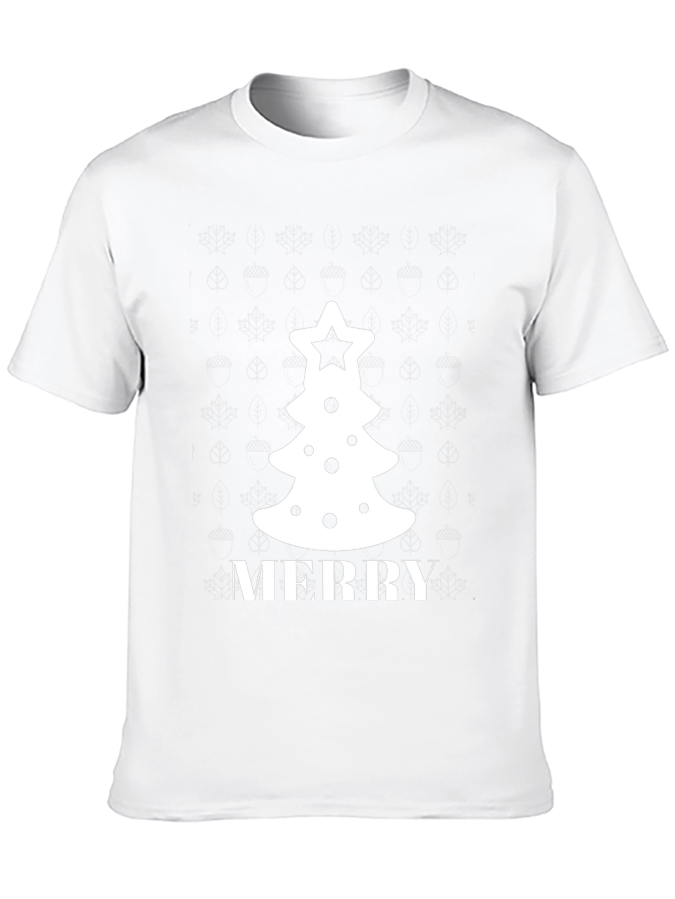 Festive Merry Christmas Tree Graphic Tee