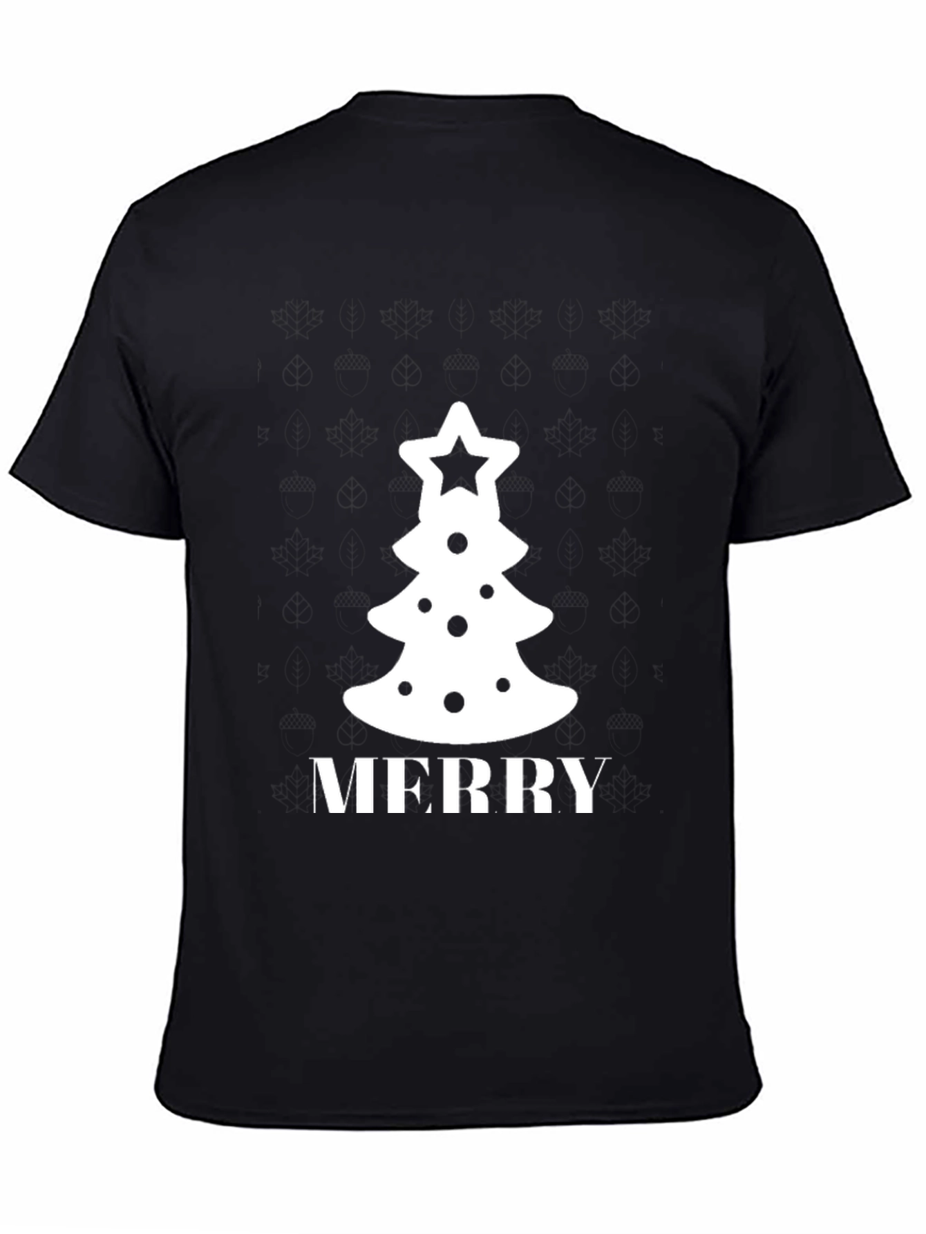 Festive Merry Christmas Tree Graphic Tee